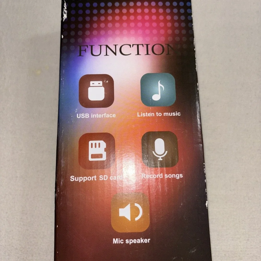 BONAOK Wireless Bluetooth Karaoke Microphone 3 in 1‎ Portable Mic-Rose Gold Case